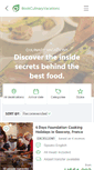 Mobile Screenshot of bookculinaryvacations.com